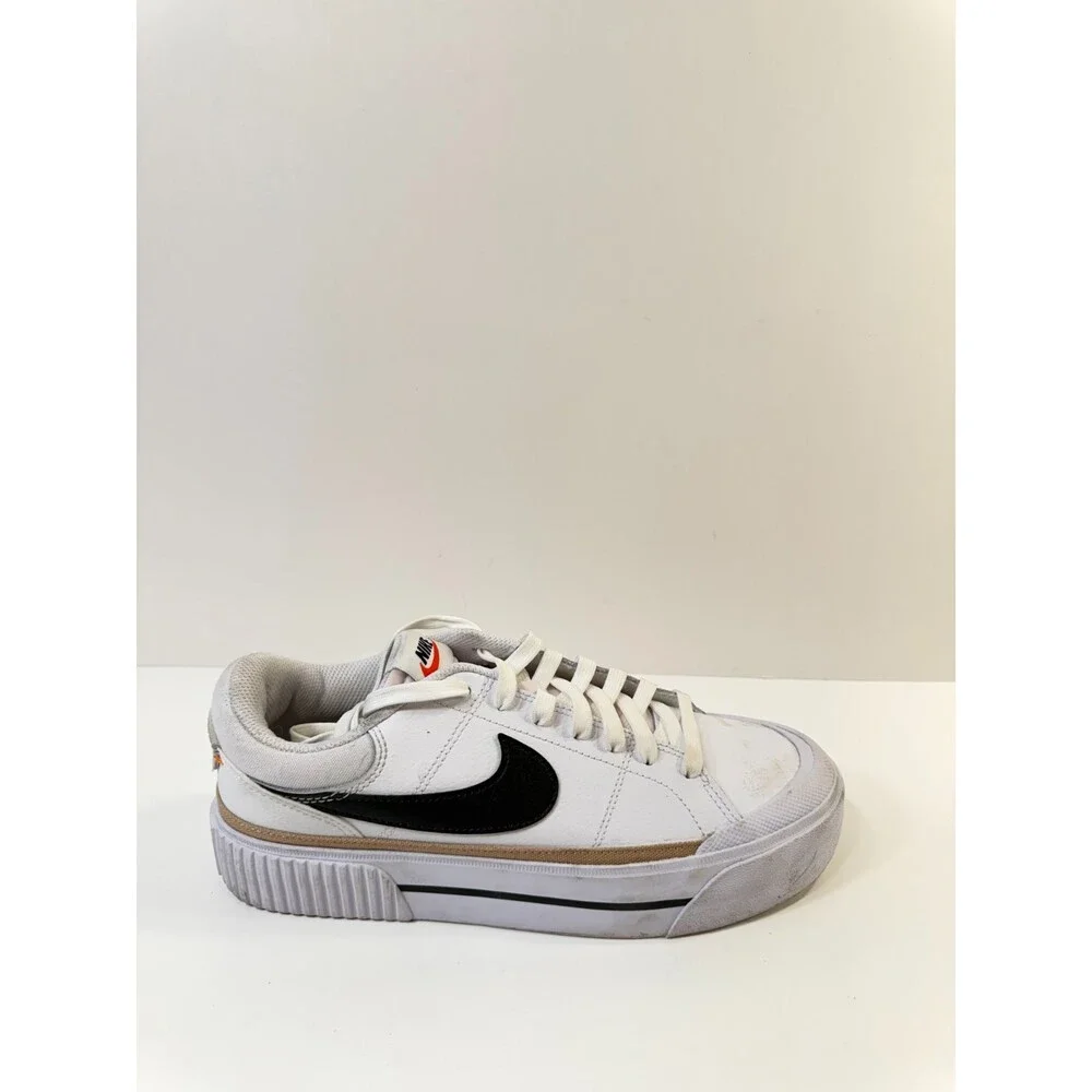 Nike Womens Court Legacy Lift White Black US 9